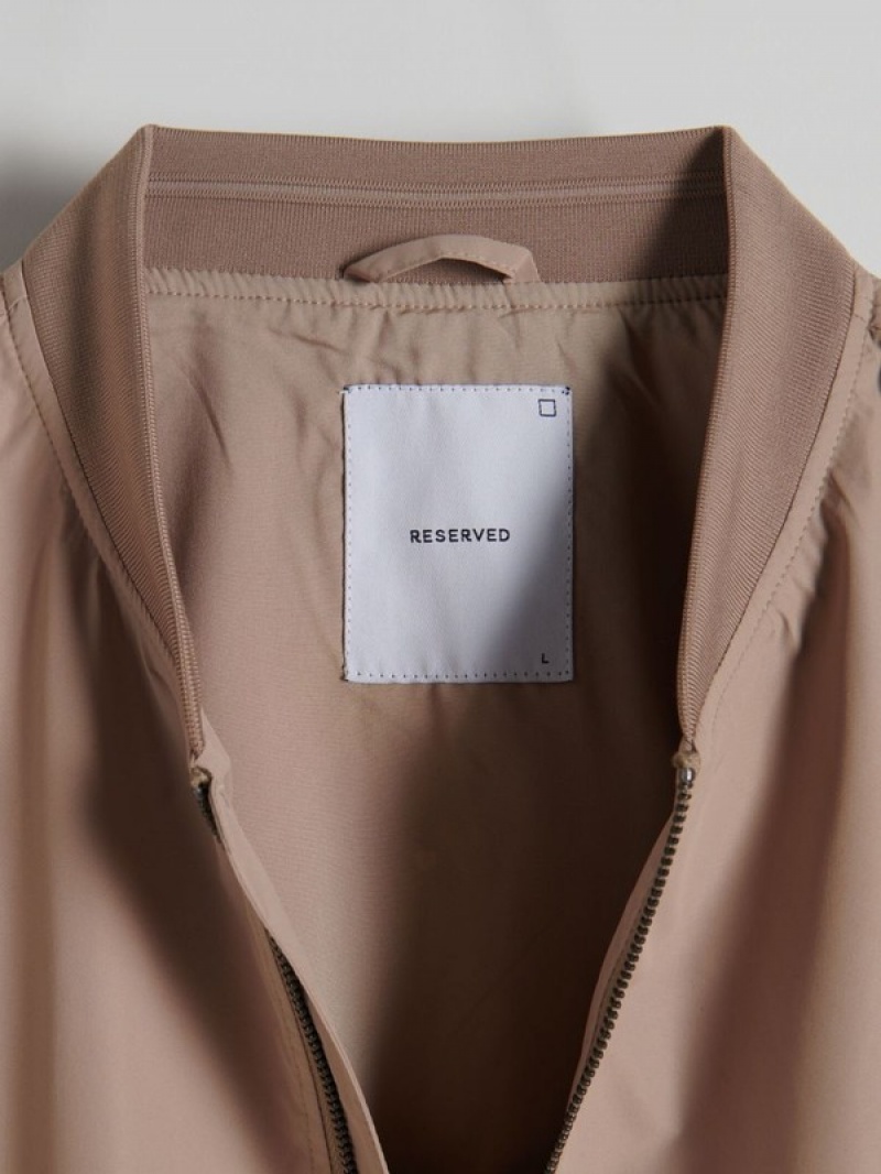 Reserved Bomber Jassen Heren Beige | GLVDX-2907