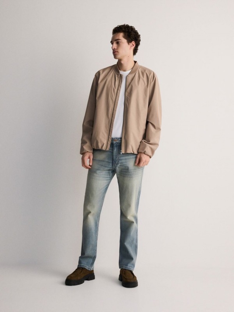 Reserved Bomber Jassen Heren Beige | GLVDX-2907