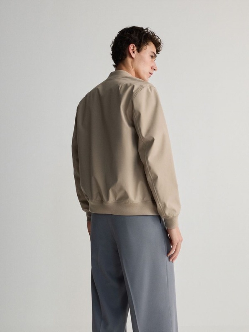 Reserved Bomber Jassen Heren Beige | UZAQN-2076