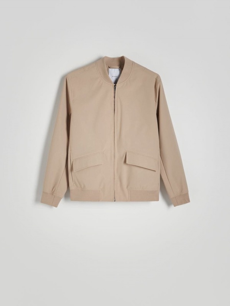 Reserved Bomber Jassen Heren Beige | UZAQN-2076