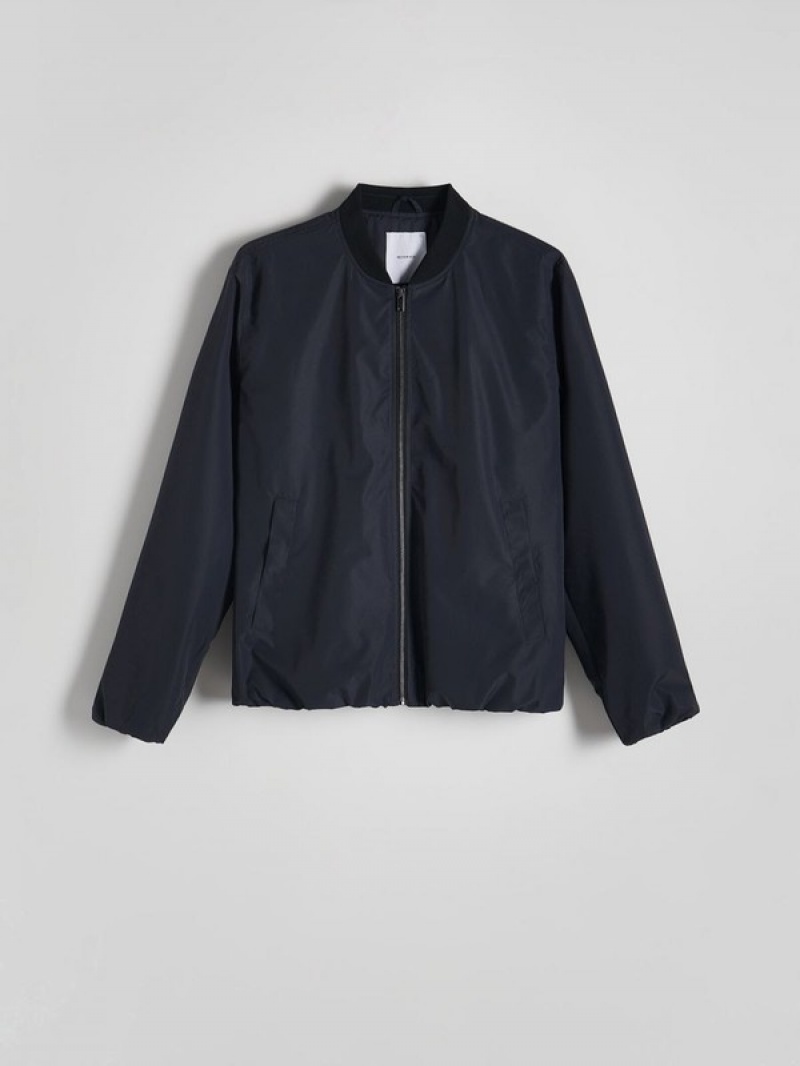 Reserved Bomber Jassen Heren Donkerblauw | ZLAUS-6901