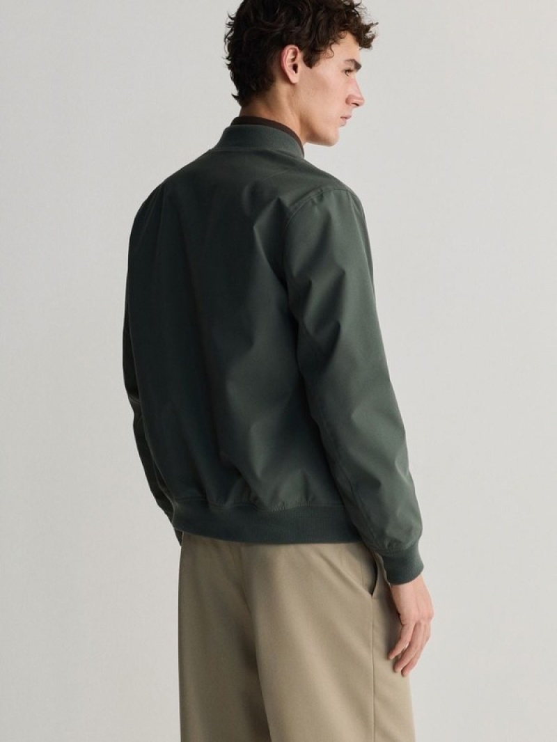 Reserved Bomber Jassen Heren Turquoise Groen | PBTFD-3865