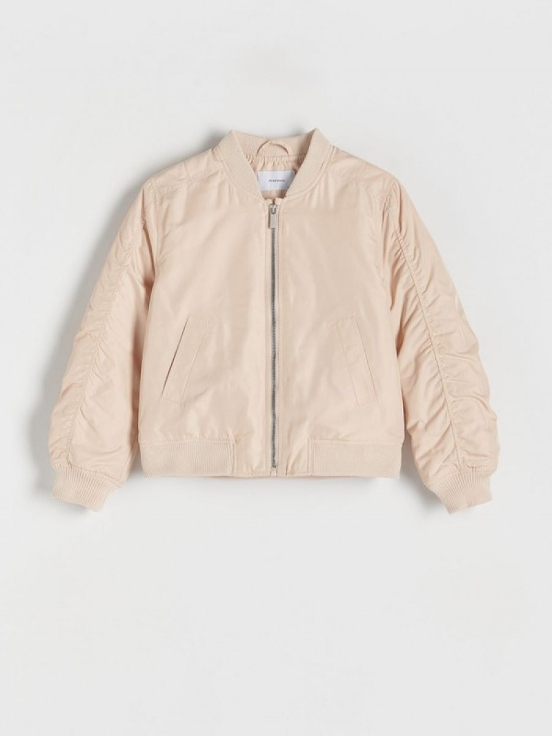 Reserved Bomber Jassen Meisjes Beige | QXNBC-3189