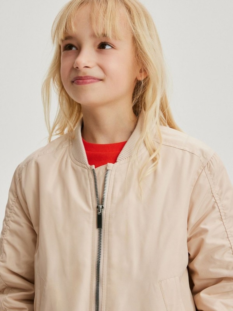 Reserved Bomber Jassen Meisjes Beige | QXNBC-3189