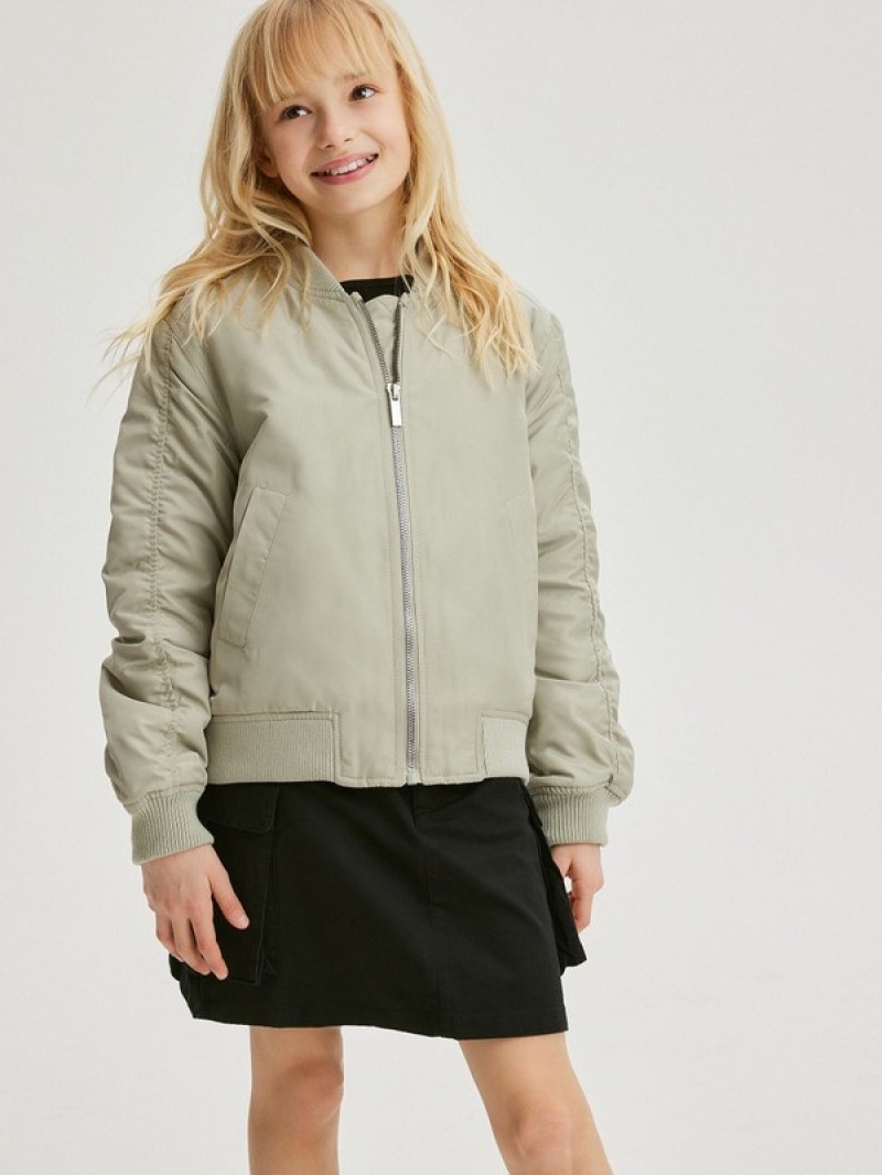 Reserved Bomber Jassen Meisjes Groen | MNFGA-9824