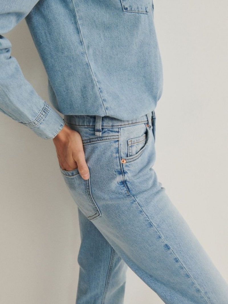 Reserved Bootcut Jeans Dames Blauw | FHBAP-2470