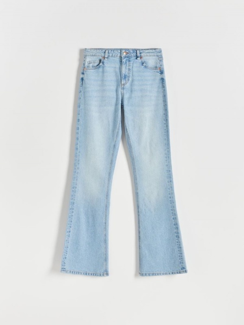 Reserved Bootcut Jeans Dames Blauw | FHBAP-2470