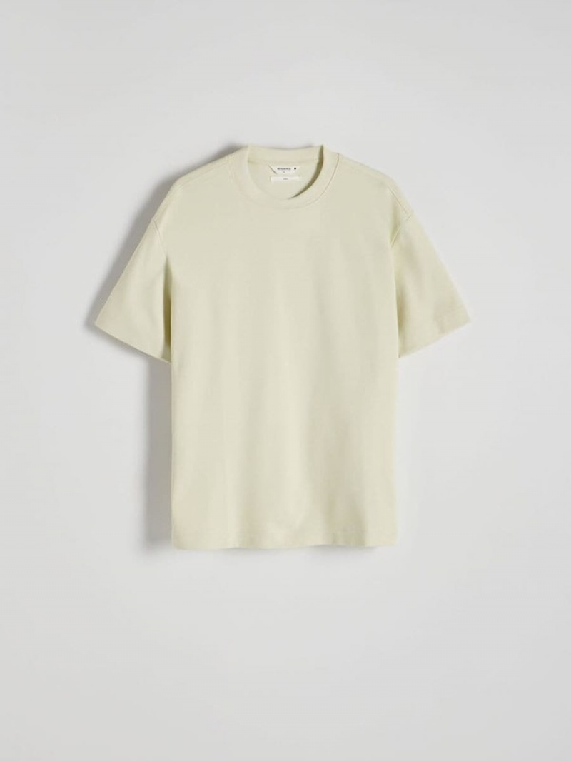 Reserved Boxy T-shirts Heren Lichtgroen | QLYDX-7832