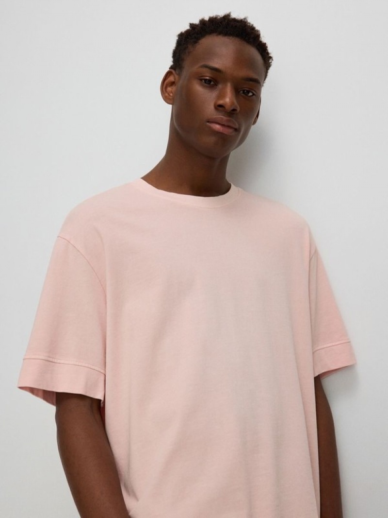 Reserved Boxy T-shirts Heren Roze | ZCELO-2971