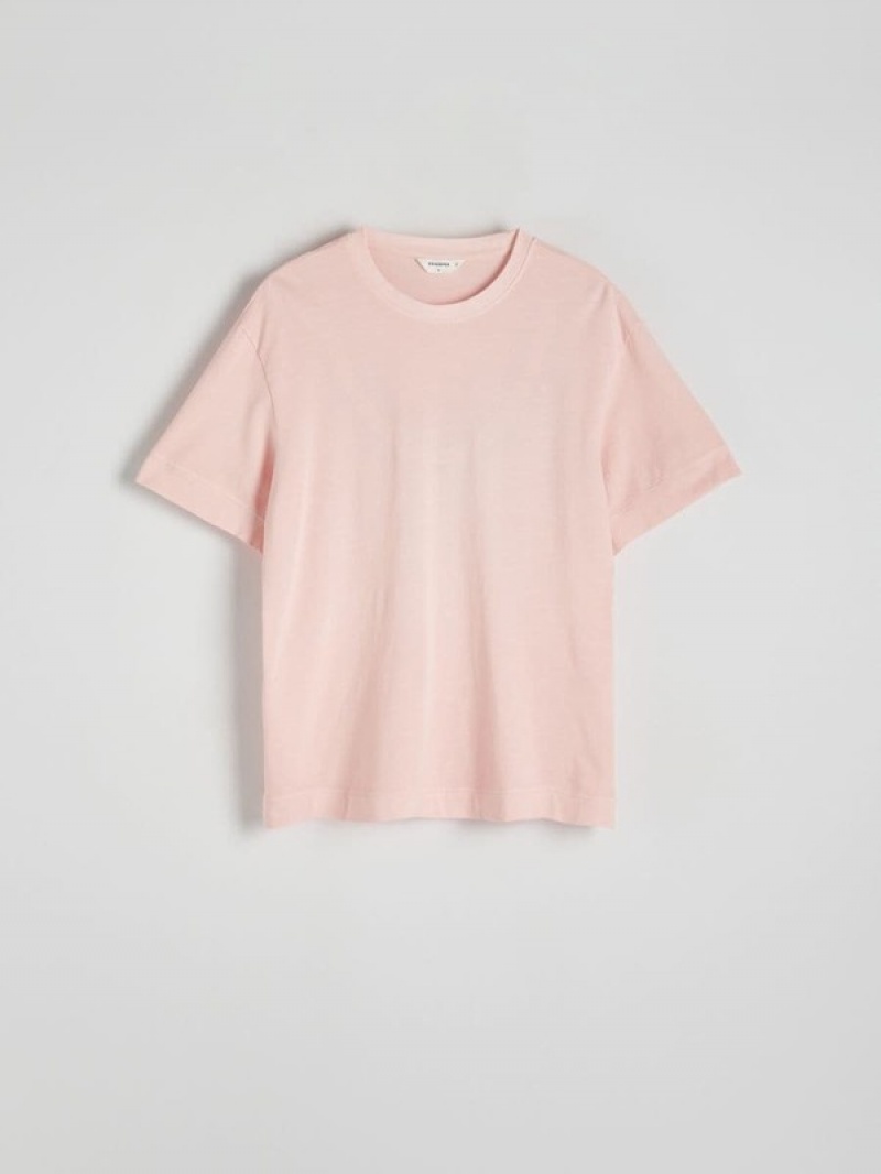 Reserved Boxy T-shirts Heren Roze | ZCELO-2971