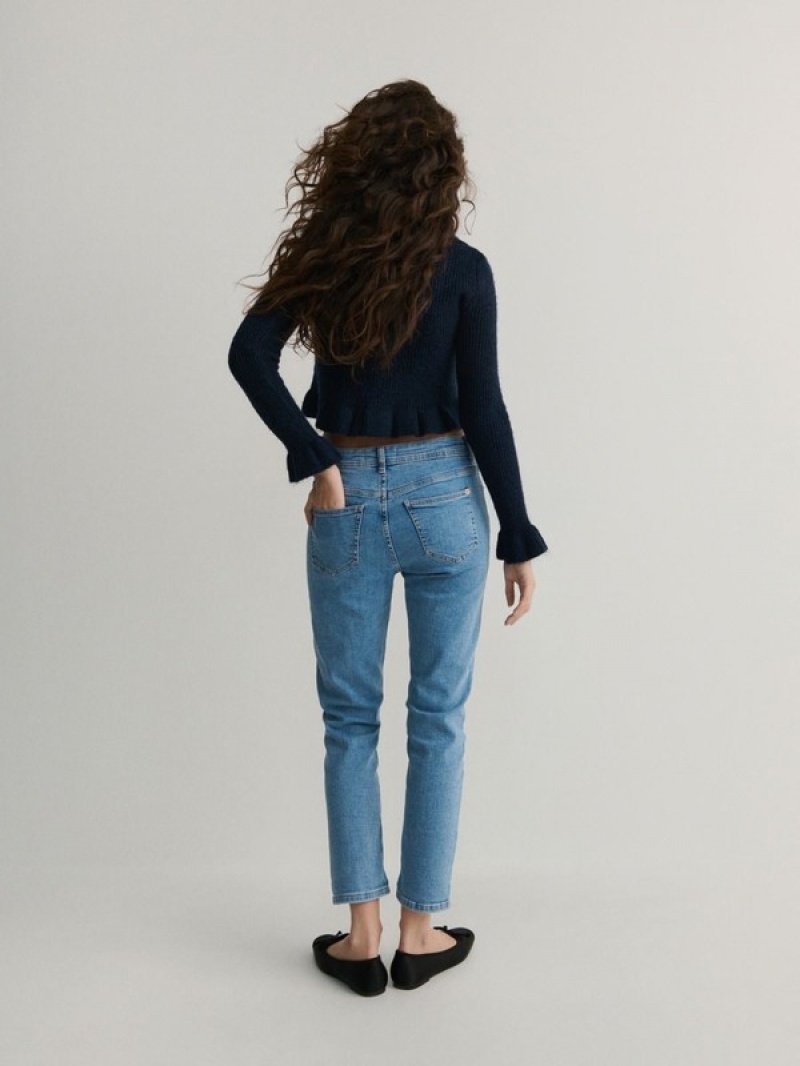 Reserved Boyfriend Slim Jeans Dames Blauw | CBPYN-1734