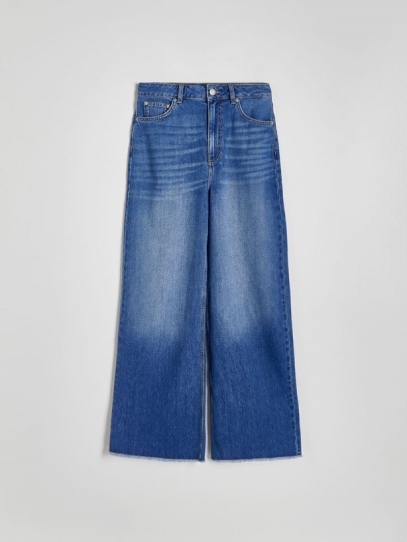 Reserved Brede Leg Jeans Dames Blauw | GPVQZ-2436