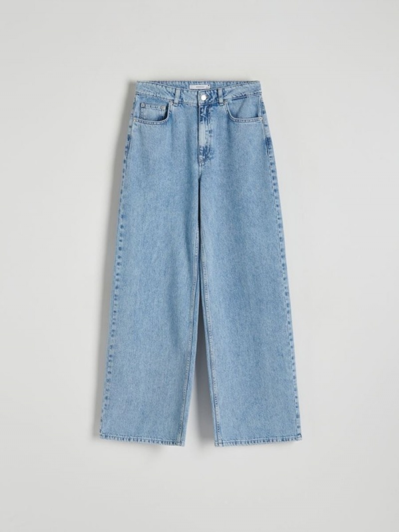 Reserved Brede Leg Jeans Dames Blauw | THBWD-6758