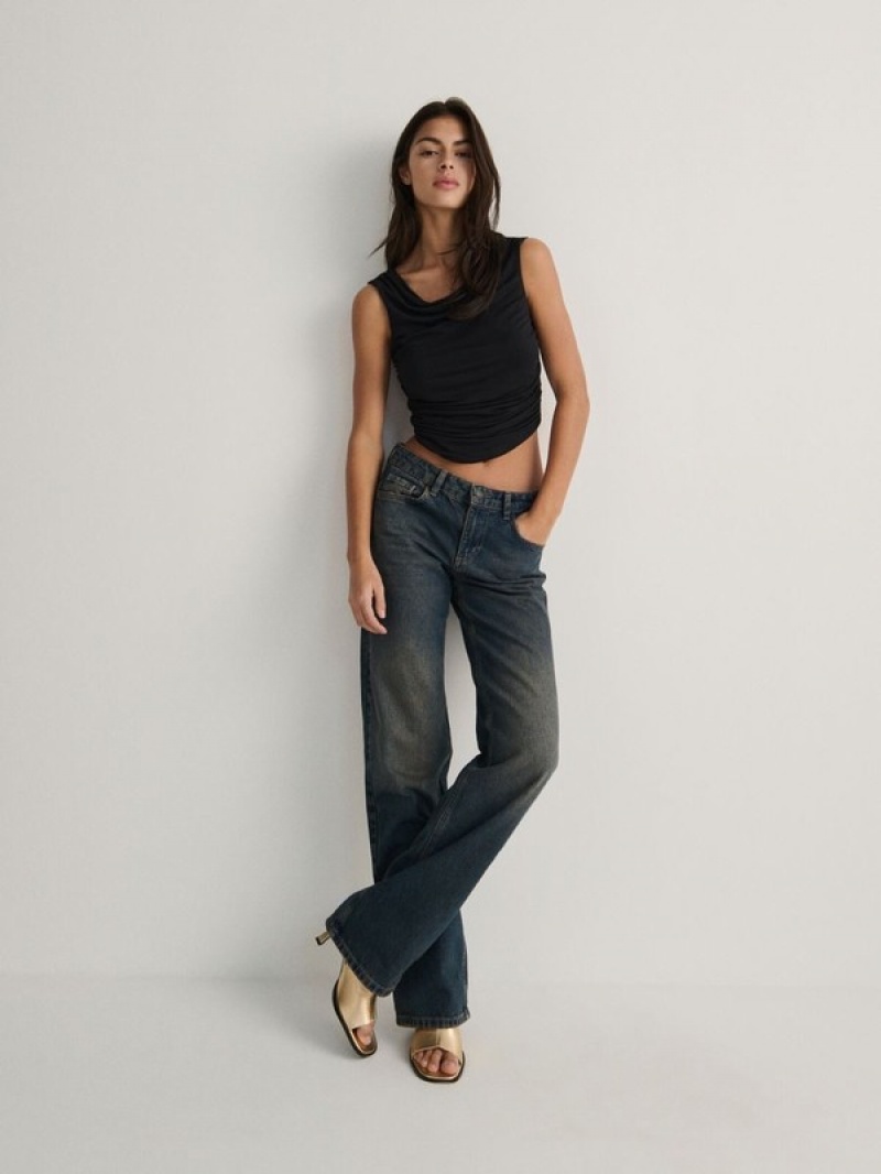 Reserved Brede Leg Jeans Dames Grijs | BAUPV-7180