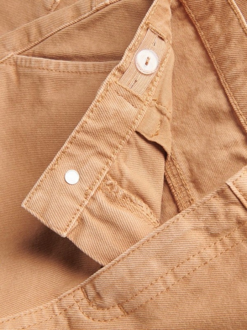 Reserved Brede Legcargo Pockets Jeans Meisjes Beige | PLOBJ-6438