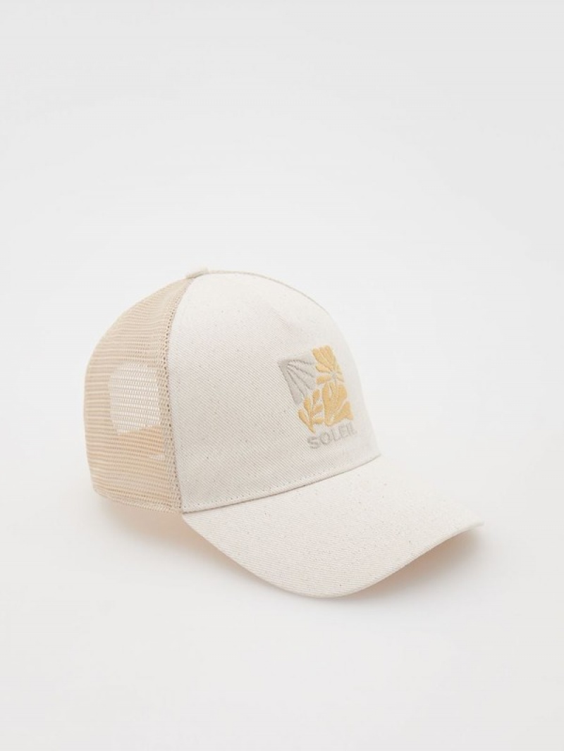 Reserved Bucket Caps Dames Beige | OWCJB-9435