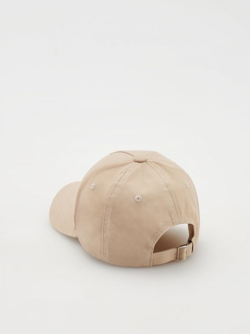 Reserved Bucket Caps Dames Beige | PKGLU-2315