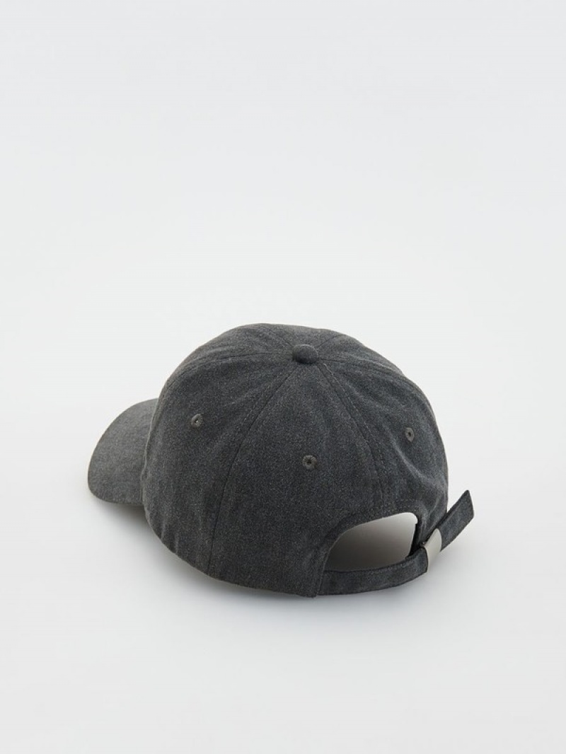 Reserved Bucket Caps Dames Donkergrijs | SDRHC-6890