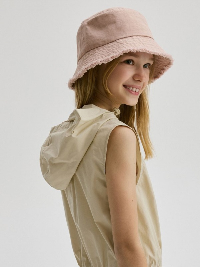 Reserved Bucket Hoeden Meisjes Wit | ZNJLY-5786