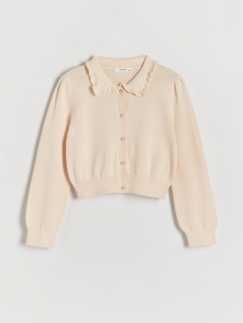 Reserved Cardigancollar Truien Meisjes Beige | OGZNB-4956