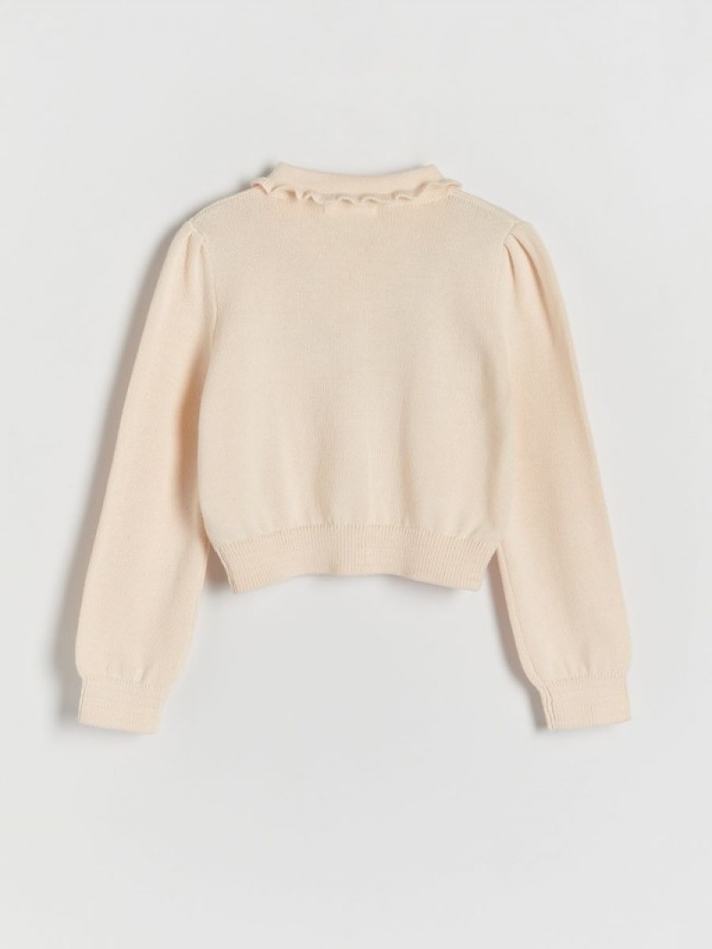 Reserved Cardigancollar Truien Meisjes Beige | OGZNB-4956