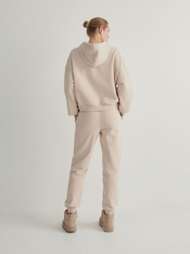 Reserved Cargo Broek Dames Beige | WUCJT-6258