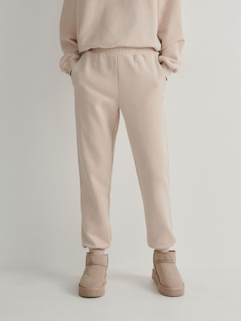 Reserved Cargo Broek Dames Beige | WUCJT-6258