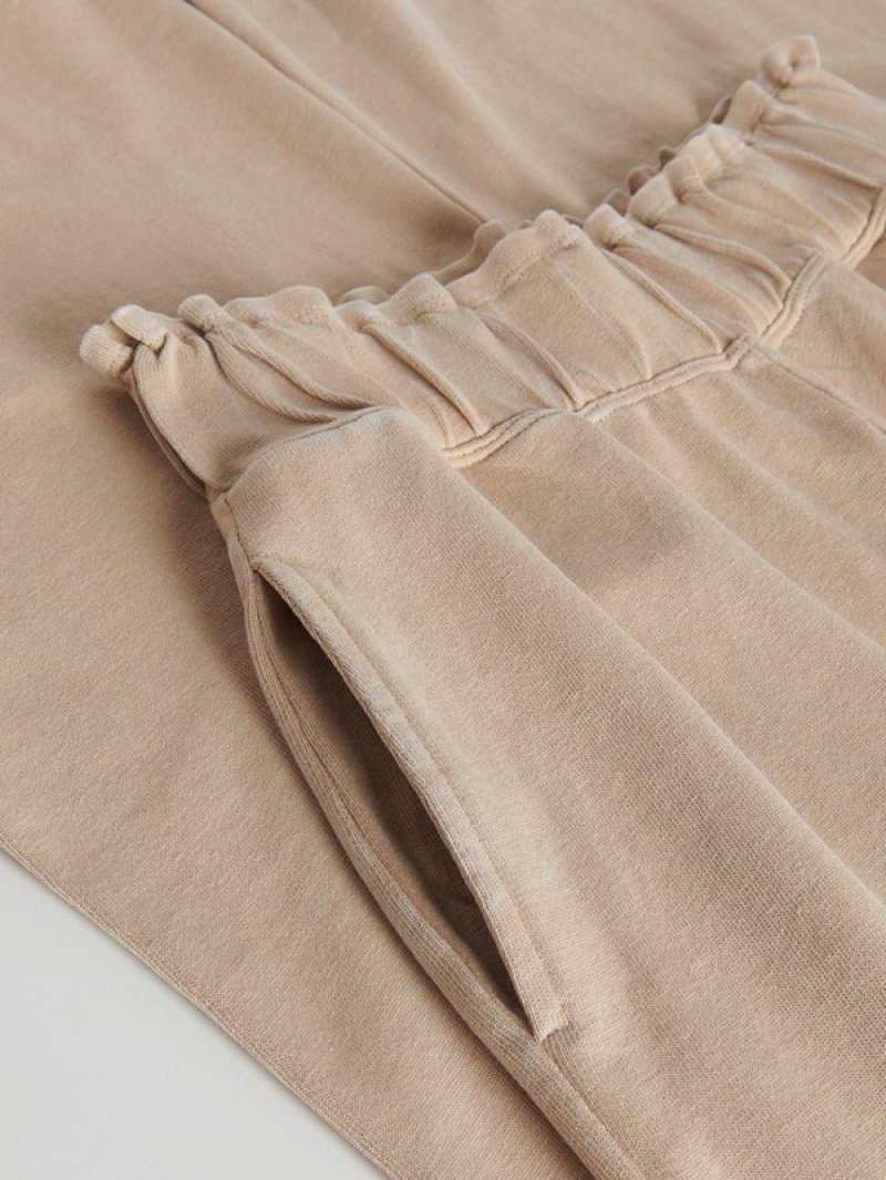 Reserved Cargo Broek Dames Beige | ZHWIY-4762