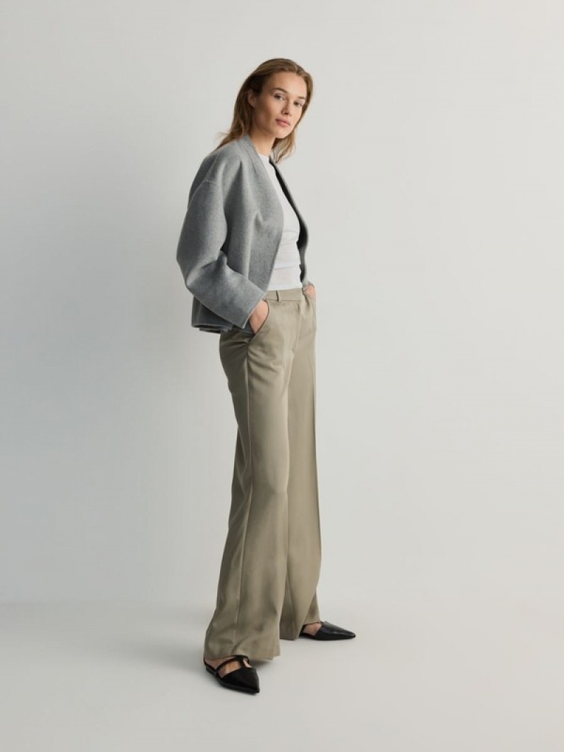 Reserved Cargo Broek Dames Groen | BQJCO-7891