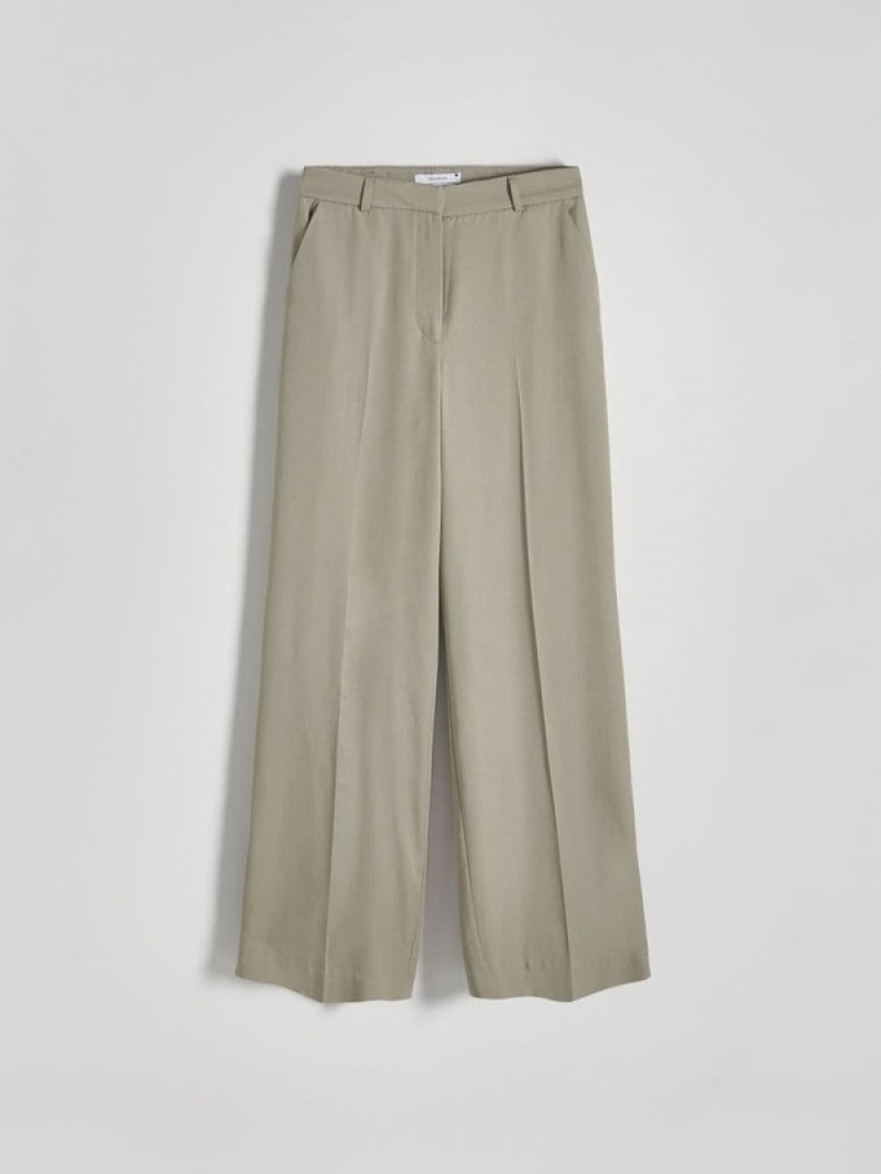 Reserved Cargo Broek Dames Groen | BQJCO-7891