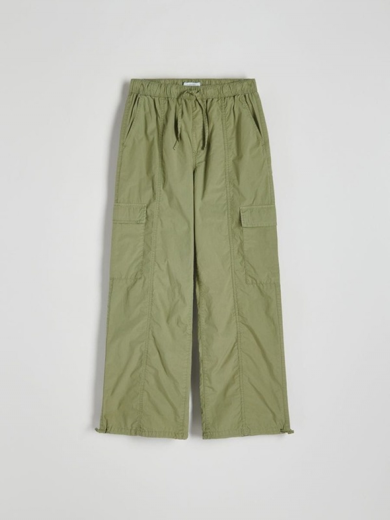 Reserved Cargo Broek Dames Groen | ZAMGT-3190