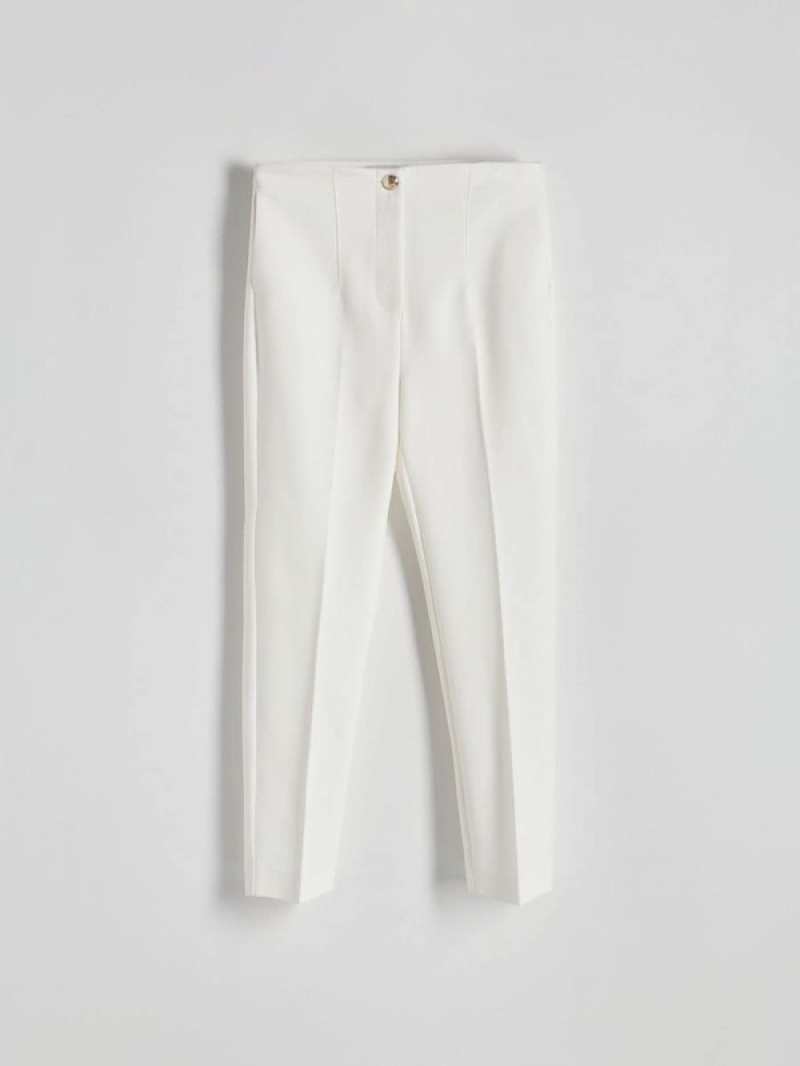 Reserved Cargo Broek Dames Wit | VDUBW-2738