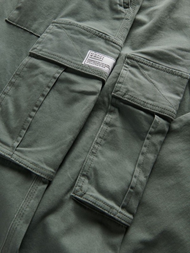 Reserved Cargo Broek Heren Grijs Groen | VPQIB-8409