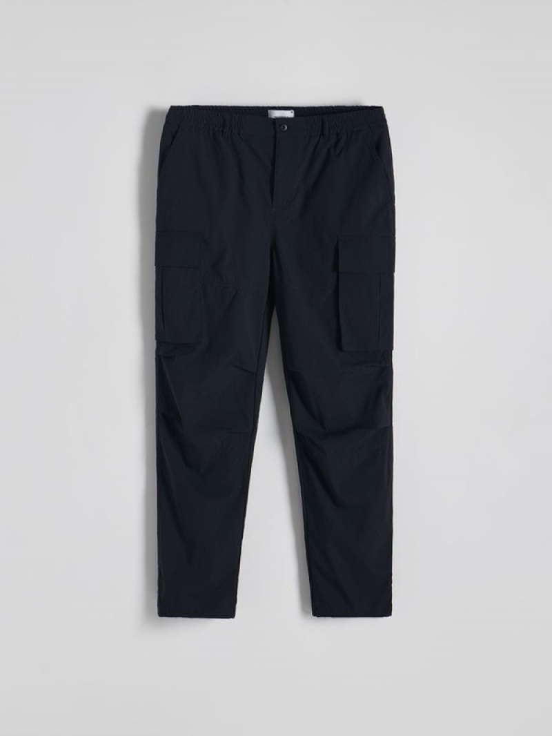 Reserved Cargo Broek Heren Zwart | GKABT-2863