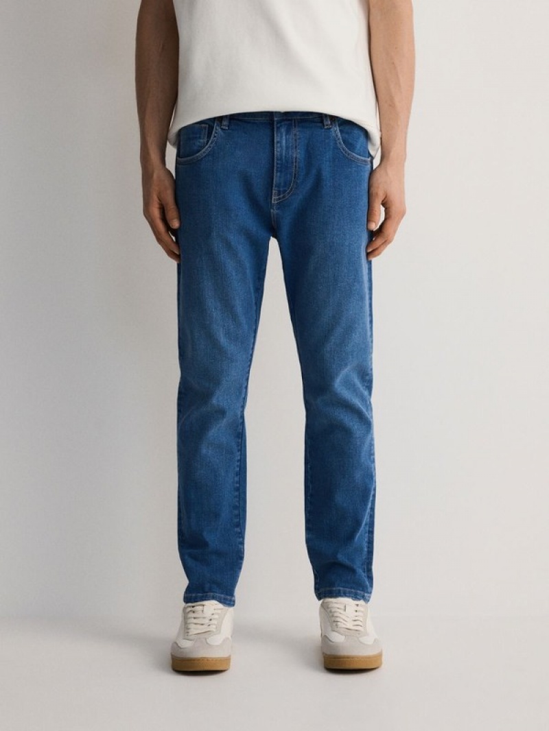 Reserved Carrot Slim Jeans Heren Blauw | KNCPS-7698