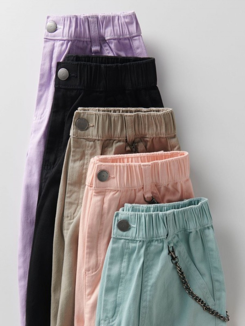 Reserved Chain Detail Broek Meisjes Lavendel | RWQUV-3705