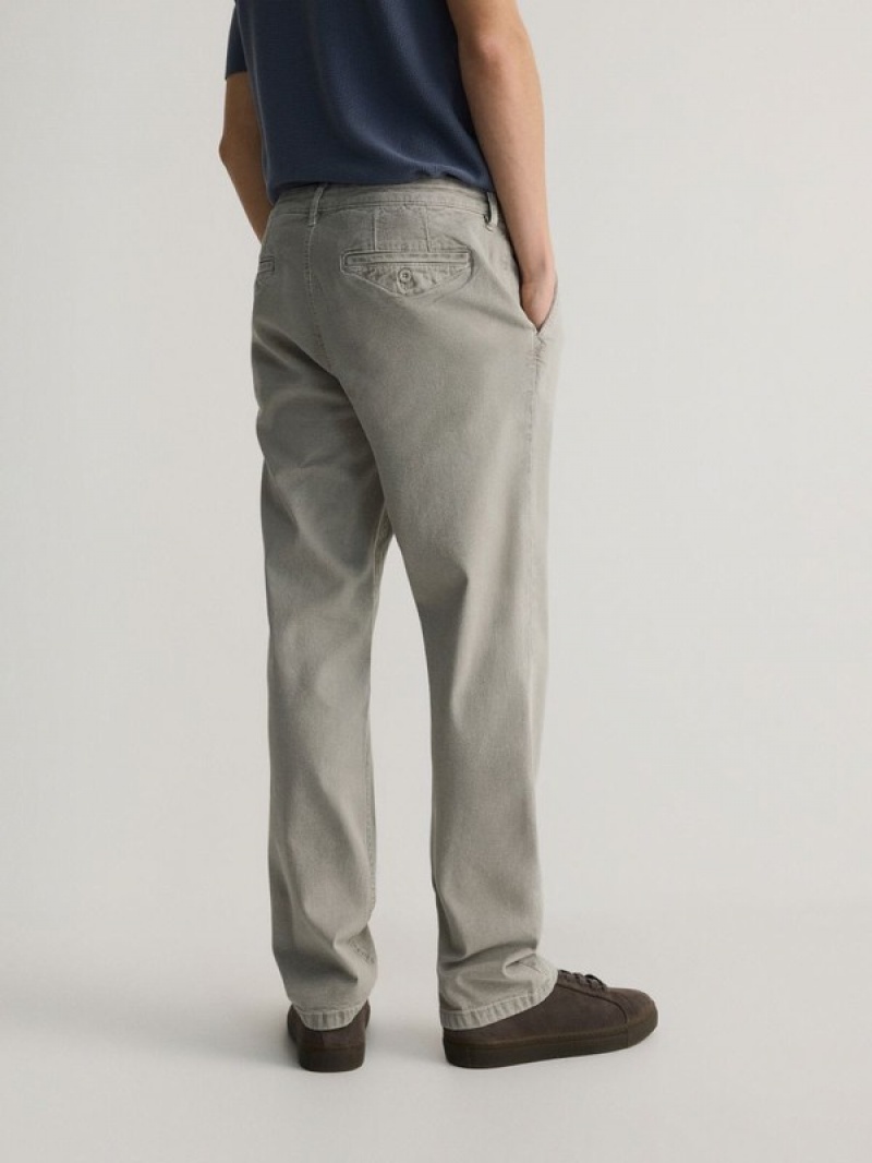 Reserved Chino Broek Heren Lichtgrijs | DYMUV-0249