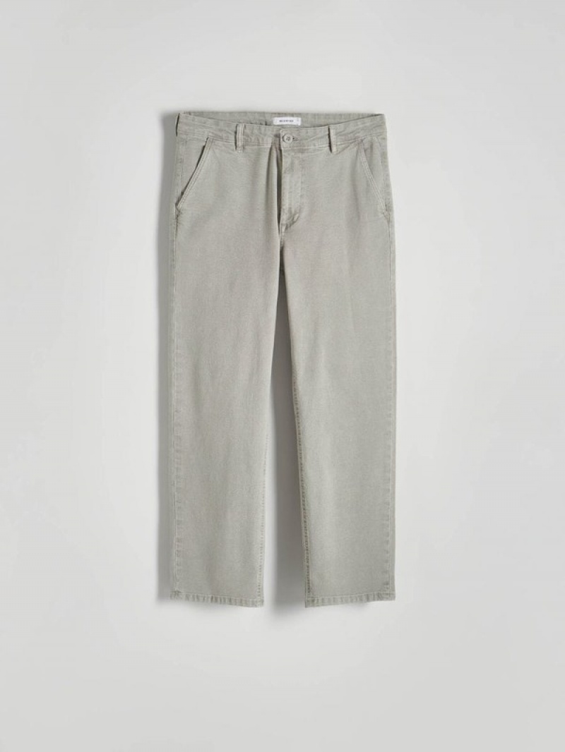 Reserved Chino Broek Heren Lichtgrijs | DYMUV-0249