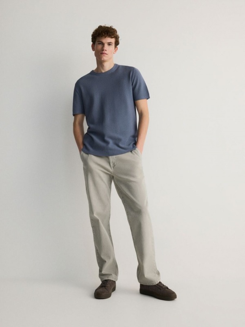 Reserved Chino Broek Heren Lichtgrijs | DYMUV-0249