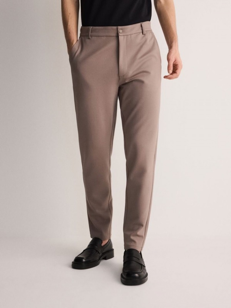 Reserved Chino Slim Broek Heren Beige | QSTYC-0534