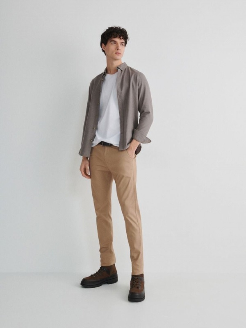 Reserved Chino Slim Fit Broek Heren Beige | MJXLR-1496