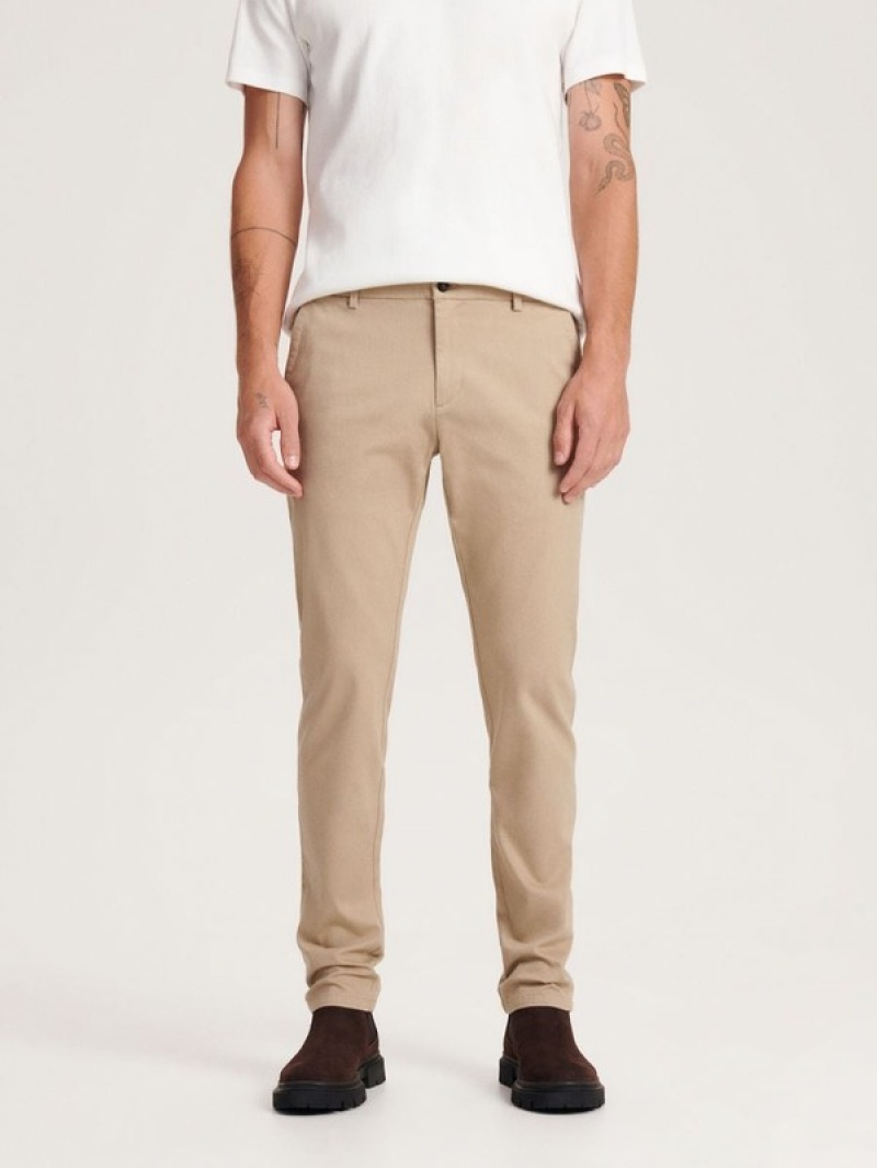 Reserved Chino Slim Fit Broek Heren Beige | IKNVM-3540