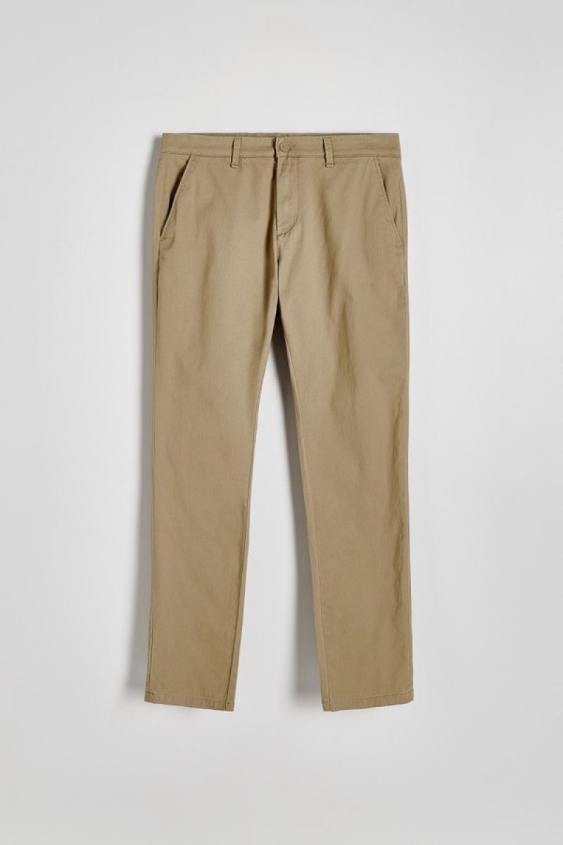 Reserved Chino Slim Fit Broek Heren Beige | UTSMV-6207