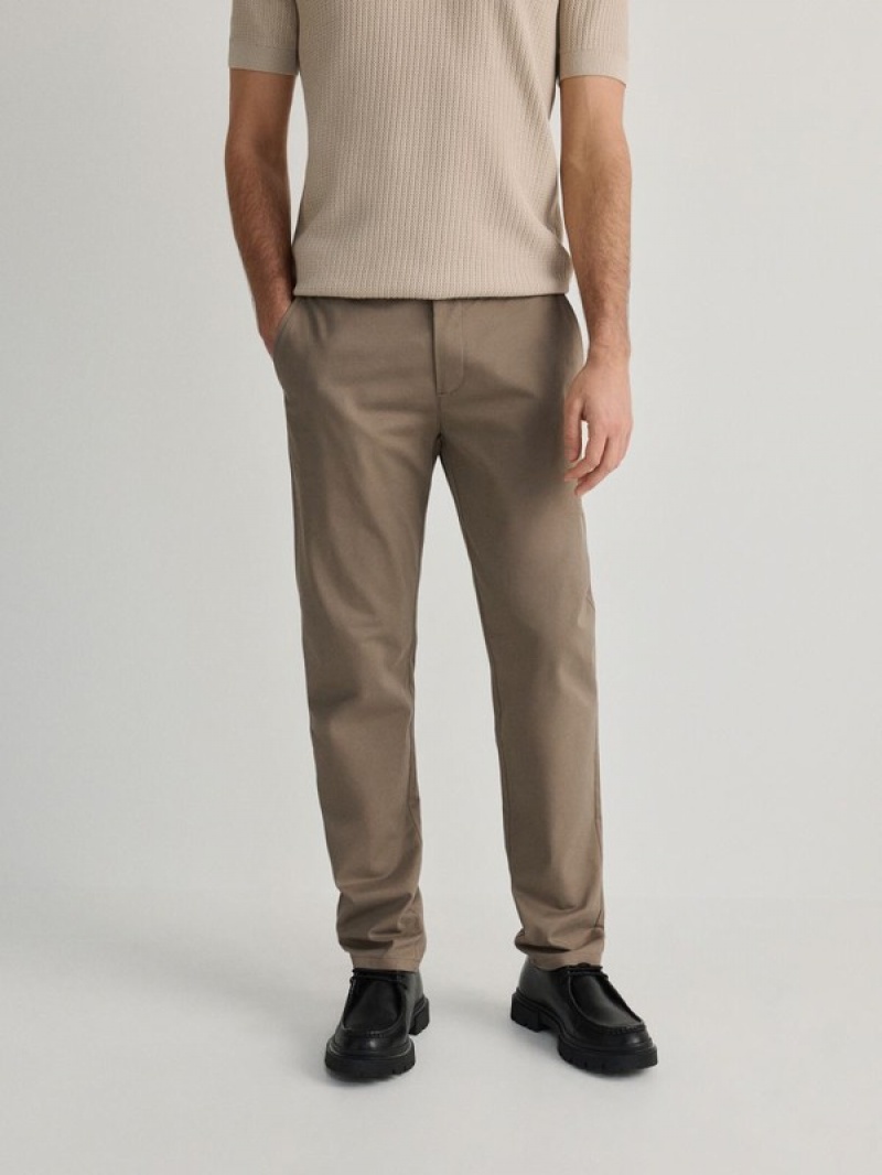 Reserved Chino Slim Fit Broek Heren Bruin | UFOXB-7312