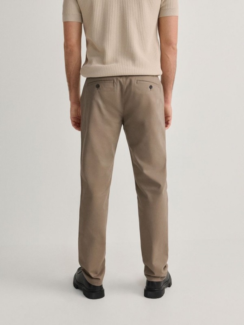 Reserved Chino Slim Fit Broek Heren Bruin | UFOXB-7312