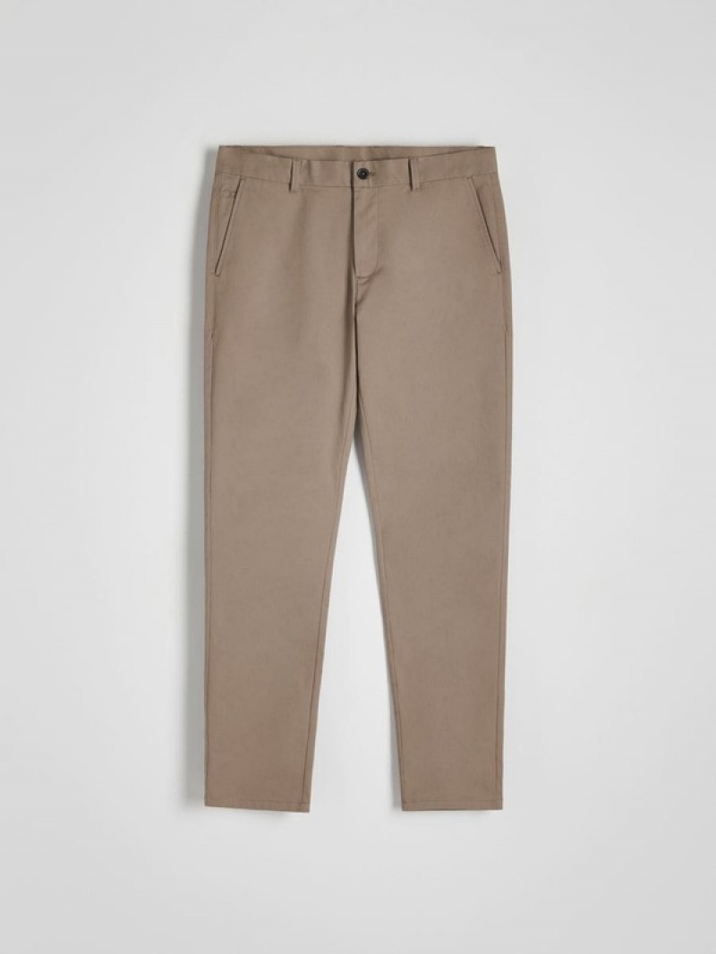 Reserved Chino Slim Fit Broek Heren Bruin | UFOXB-7312