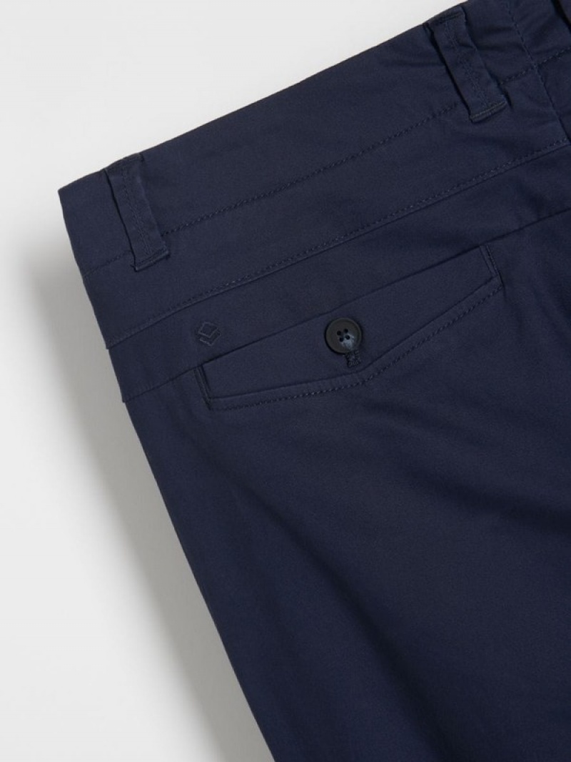 Reserved Chino Slim Fit Broek Heren Donkerblauw | MSLKI-7386