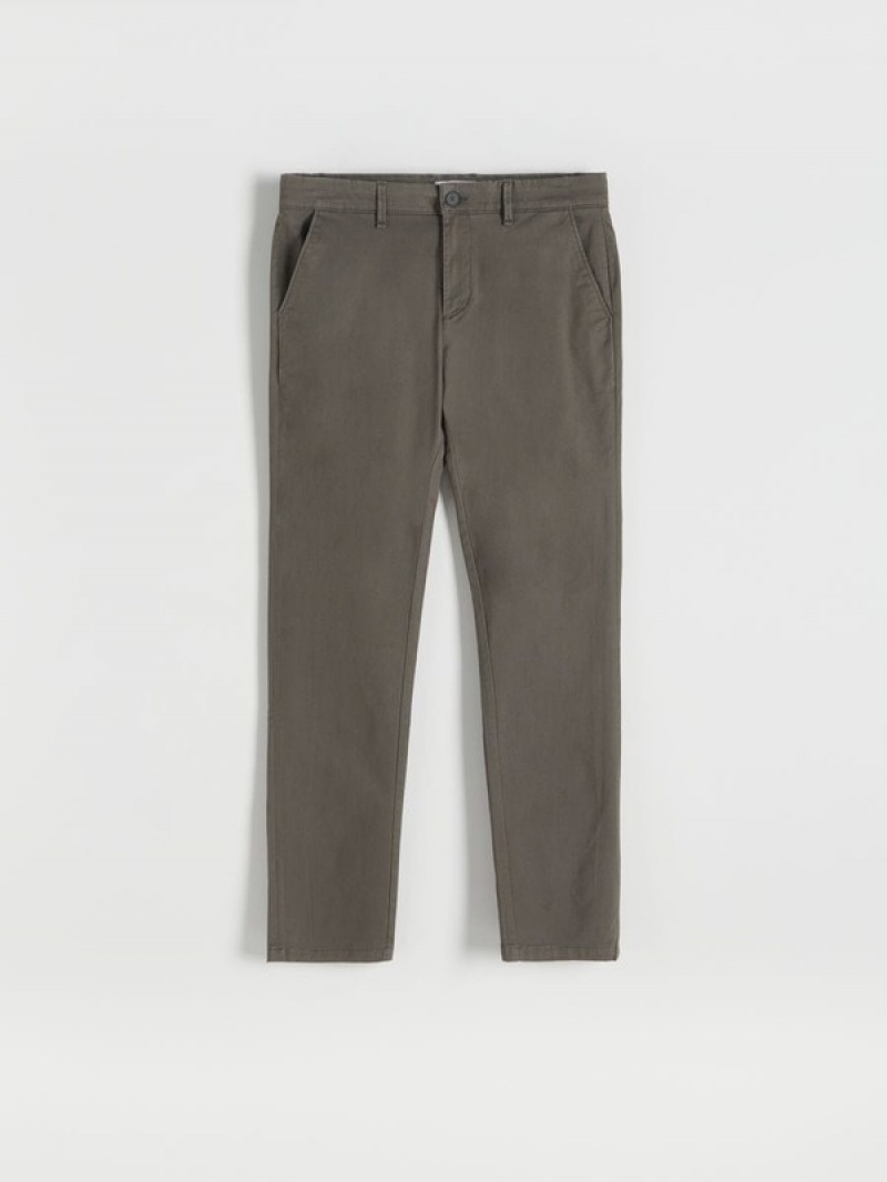 Reserved Chino Slim Fit Broek Heren Donkergrijs | ZUXYH-9456