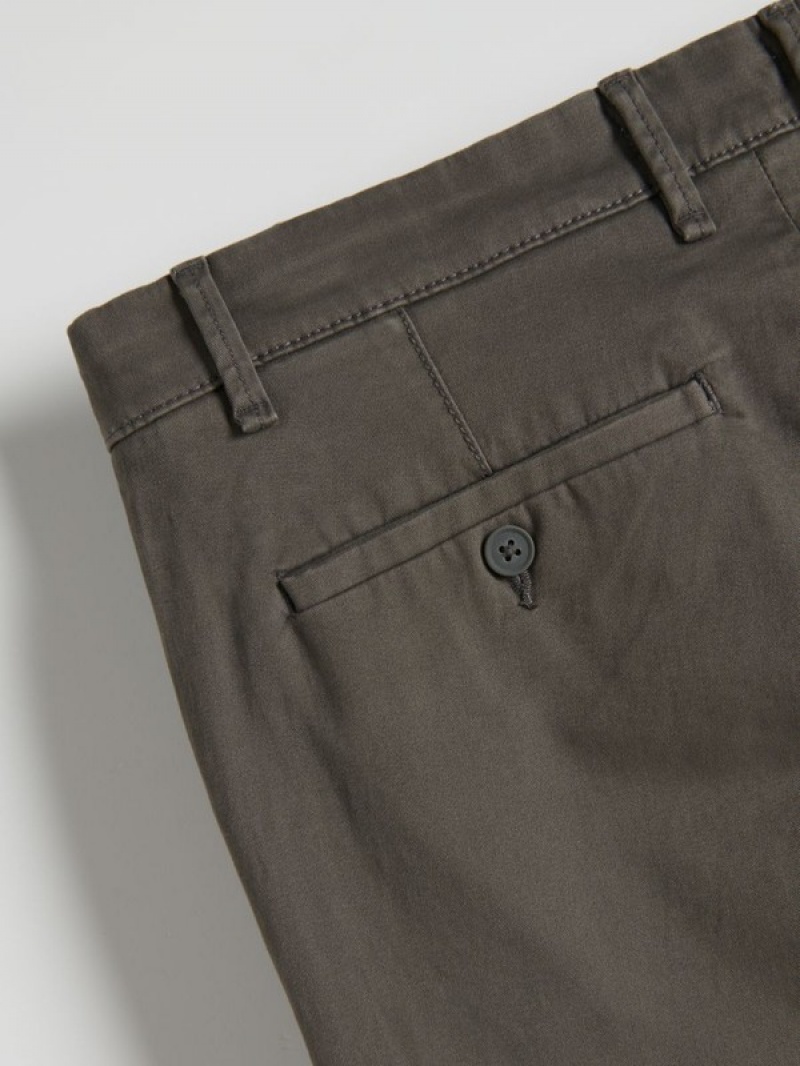 Reserved Chino Slim Fit Broek Heren Donkergrijs | ZUXYH-9456