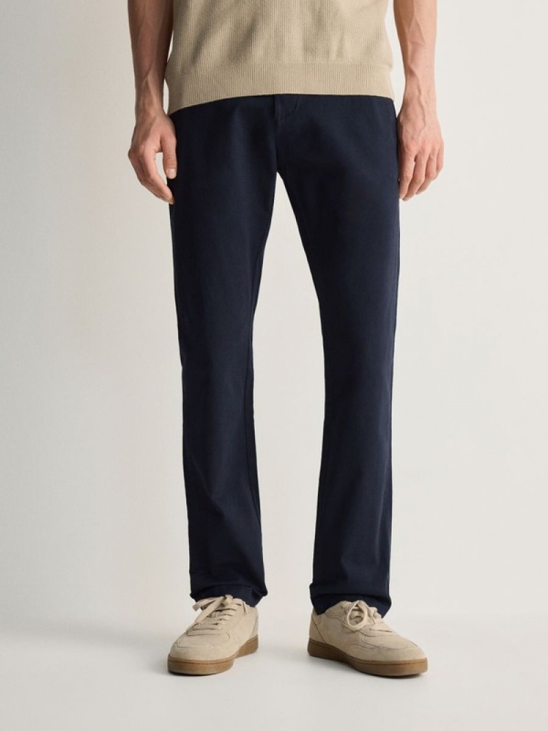 Reserved Chino Slim Fit Broek Heren Donkerblauw | QYHOX-3256